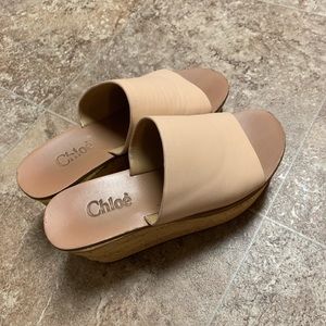 Chloe High Heel Wedge Mule